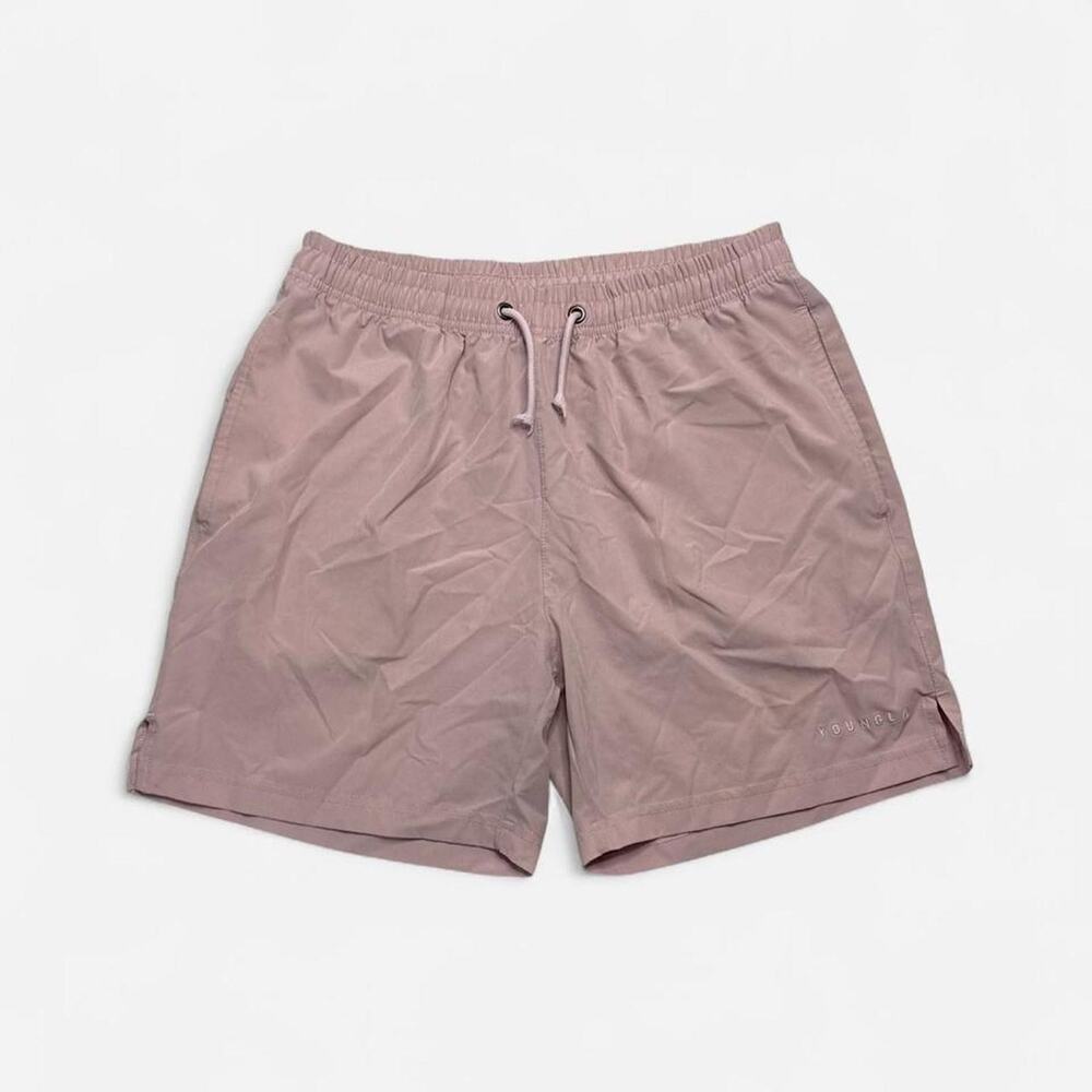 YoungLA Pink Lined Athletic Training Gym Shorts Men’s Small Performance Running